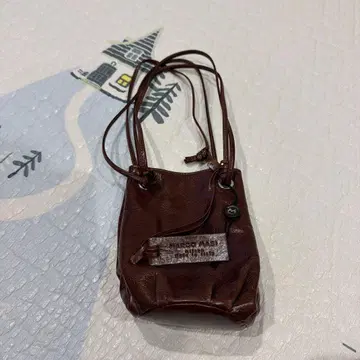 MARCO MASI 브라운 가죽 숄더백