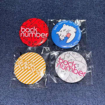 back number 가챠 라이브 회장 캔뱃지 묶음 판매