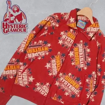 J207 SUPER HYSTERIC 올 패턴 지퍼 후드티