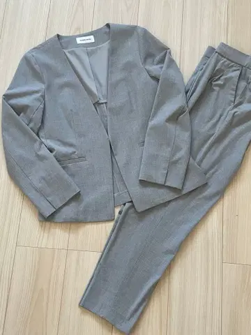 글로벌 워크 노카라 자켓 셋업 L