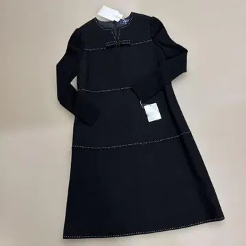 택 포함 새상품 M'S GRACY 긴팔 무릎 기장 원피스 블랙