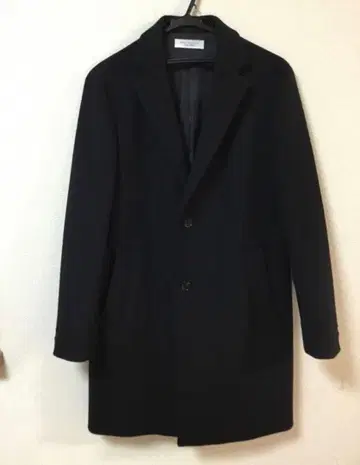 유나이티드 애로우즈 뷰티&유스 롱 코트 울 혼방 블랙