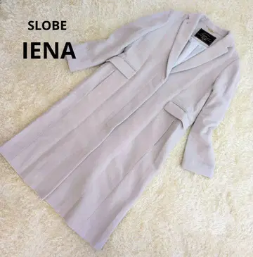 SLOBE IENA 슬로브 이에나 울 체스터 코트 라이트 그레이 36