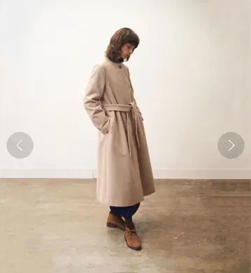 Steven Alan 스티븐 앨런 멜톤 노카라 코트 베이지