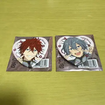 앙스타 스타포니 아마기 린네 & 시이나 니키 하트형 캔뱃지