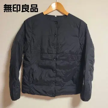 무인양품 경량 다운 포켓터블 노카라 자켓 M 라이트 다운 이너