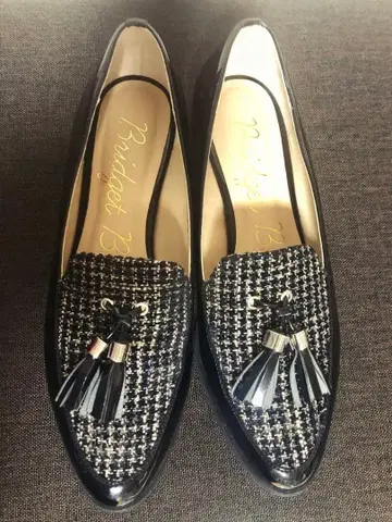 [거의 미사용 새상품] Bridget Birkin 트위드 로퍼 22.5