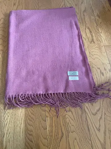 LUCIANO SOPRANI 캐시미어 스톨 차분한 핑크