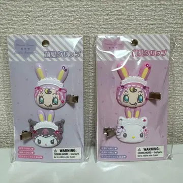 산리오 메조피아노 콜라보 앞머리 클립 키티 쿠로미