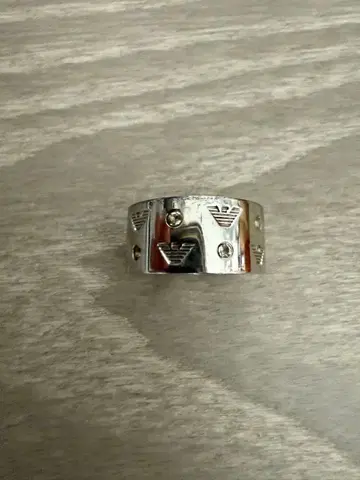 Armani 엠보싱 반지 약 2.5cm