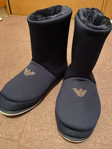 EMPORIO ARMANI 부츠 네이비 여성용 맨투맨 소재