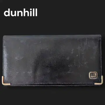 던힐 dunhill 장지갑 가죽 블랙 비즈니스 플랫 지갑