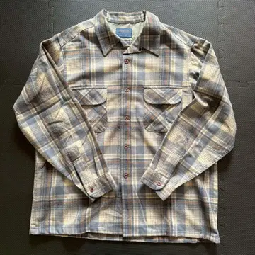 펜들턴 체크 무늬 긴팔 셔츠