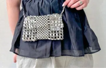 Ray BEAMS 비즈 미니백 빔즈 beams 실버 백