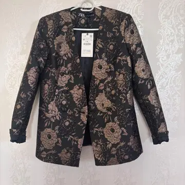 ZARA 노카라 자켓 M 블랙/골드 새상품