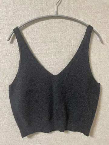 crewre 2way 울 캐시미어 니트 뷔스티에