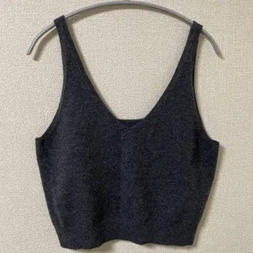 crewre 2way 울 캐시미어 니트 뷔스티에