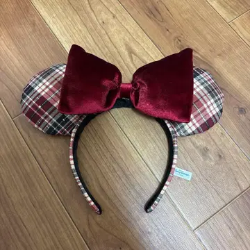 도쿄 디즈니 리조트 체크 무늬 머리띠