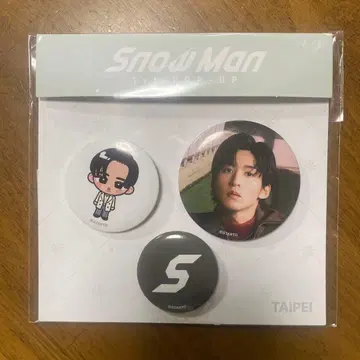 Snow Man POP-UP 타이베이 캔뱃지 세트 메구로 렌