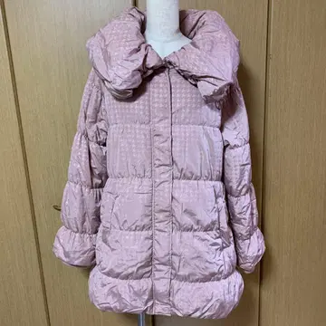 하운드투스 체크 패턴 패딩 자켓