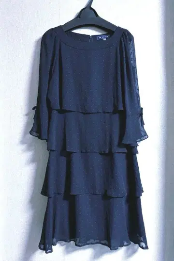 엠즈 그레이시 티어드 원피스 네이비