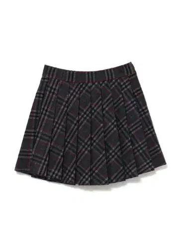 andmary monica check pleats mini skirt