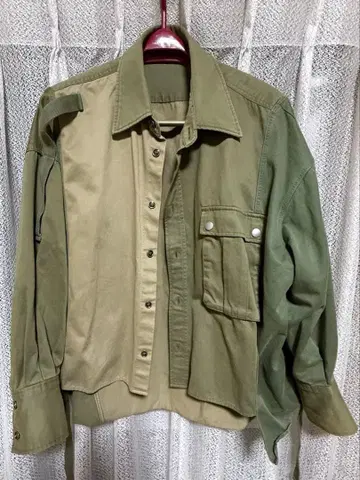 밀리터리 오버 셔츠