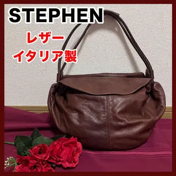 STEPHEN 스테판 가죽 플랩 숄더백 천연 가죽 이탈리아제
