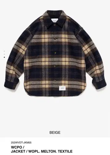 25AW WCPO / JACKET /WOPL. MELTON BEIGE M