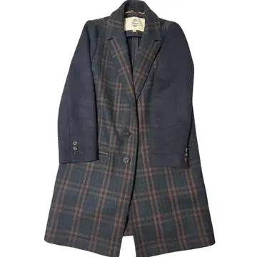 카온 체크 체스터 코트