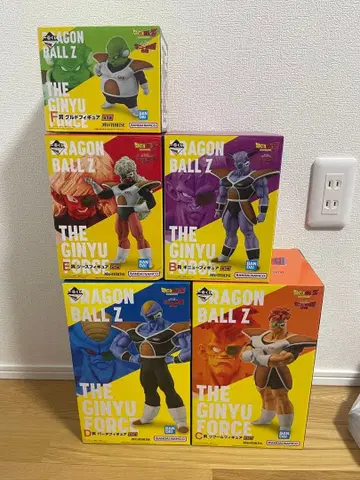 [ 미개봉 ] 제일복권 드래곤볼 기뉴 특전대 5체 세트