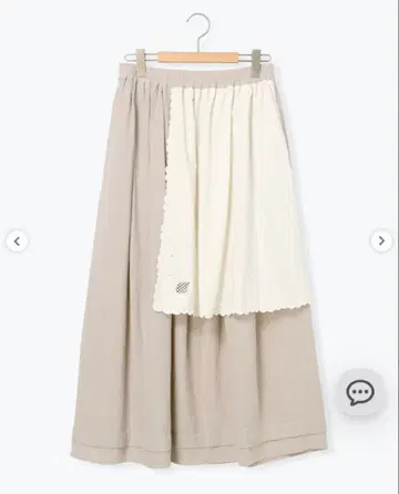 사만사 모스모스 자수 크로스 부착 스커트