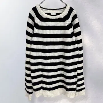 브라우니 BROWNY 보더 니트 스웨터 캐주얼 L [ i502