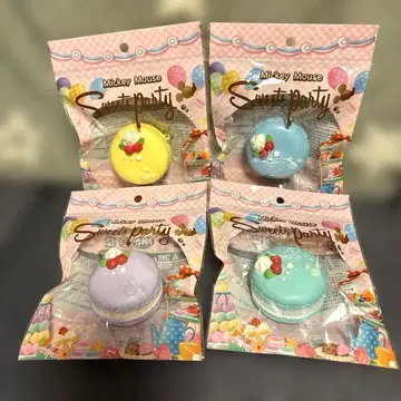 미키마우스 스위츠 파티 마카롱 스퀴즈 4종