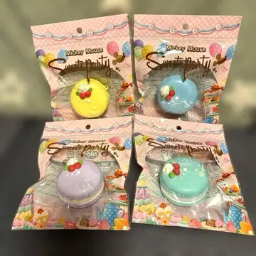 미키마우스 스위츠 파티 마카롱 스퀴즈 4종