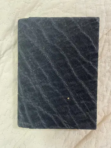 tmbh T.MBH 잎 맞춤 A6 문고 노트 커버 블랙 코끼리