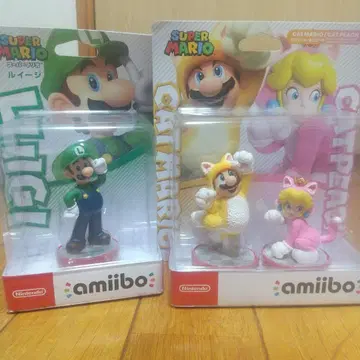 닌텐도 amiibo 루이지 고양이 마리오 복사 세트