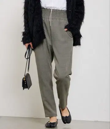 저널 스탠다드 체크 무늬 이지 팬츠