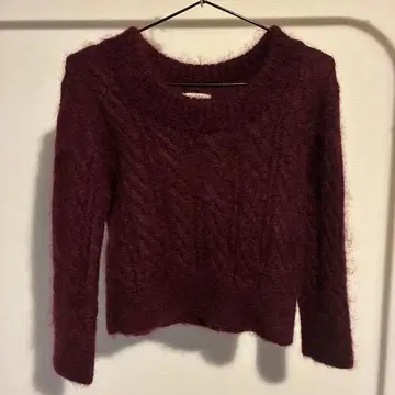 ERDEM x H&M 콜라보 모헤어 혼방 숏 기장 니트