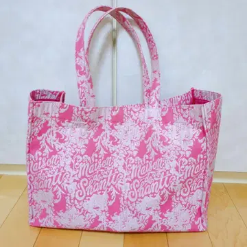 메종 드 샹티 토트백 자카드 핑크