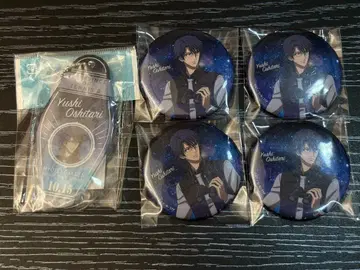 천체 관측 모텔 키링 캔뱃지 글리터 5종 세트