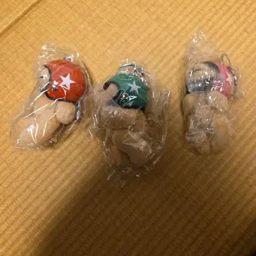 곰 헬멧 포함 캡슐 토이 3개 세트