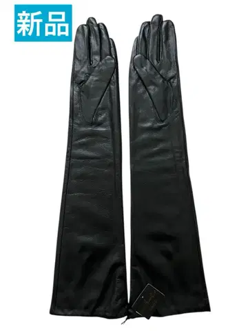 [ 미사용 새상품 ] jennifer 롱 그로브 블랙 천연 가죽