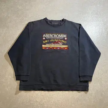 Abercrombie&Fitch 아바클로 맨투맨 짙은 네이비 빈티지 의류