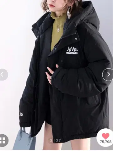 클래식 엘프 페이크 다운 미들 기장 오버 사이즈 자켓