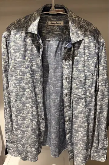 Tommy Bahama 야자수 패턴 긴팔 셔츠