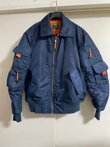 FIRE FOX 충전솜 MA-1 자켓 네이비