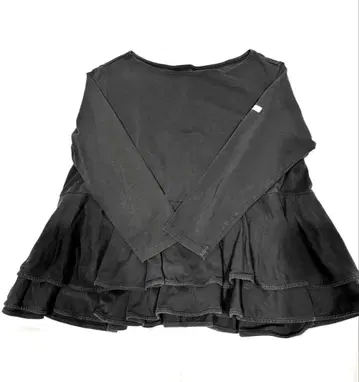 yori 스미 블랙 긴팔 티셔츠 F