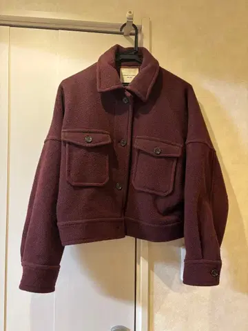 코트 자켓 보르도 울 프릭스스토어 겨울 의류 하프 코트