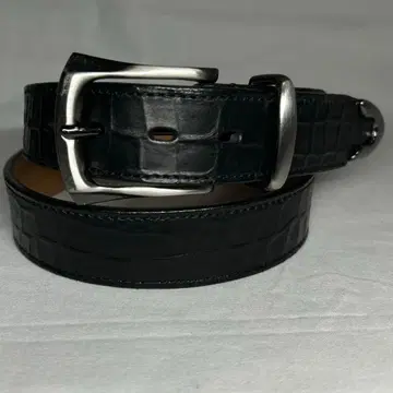 천연 가죽 악어 엠보싱 웨스턴 벨트 스터드 캐주얼 가죽